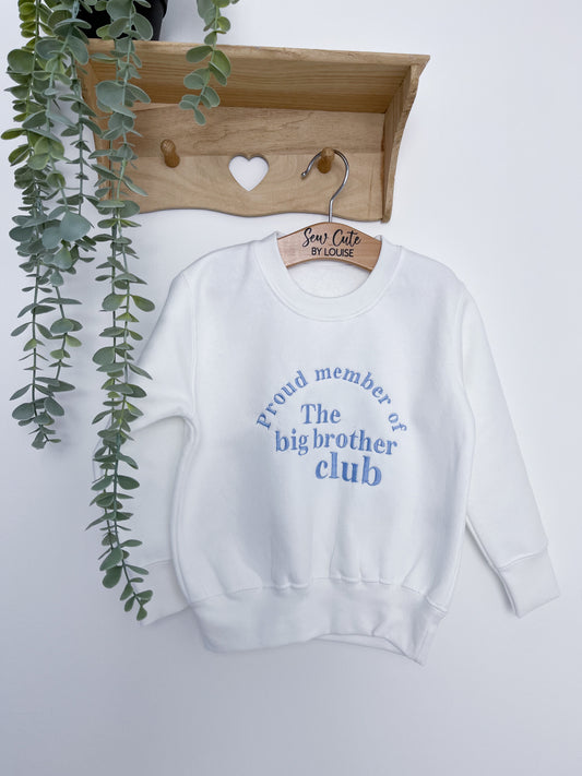 Big Brother Club Sweatshirt White