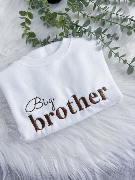 Big Brother Sweatshirt White