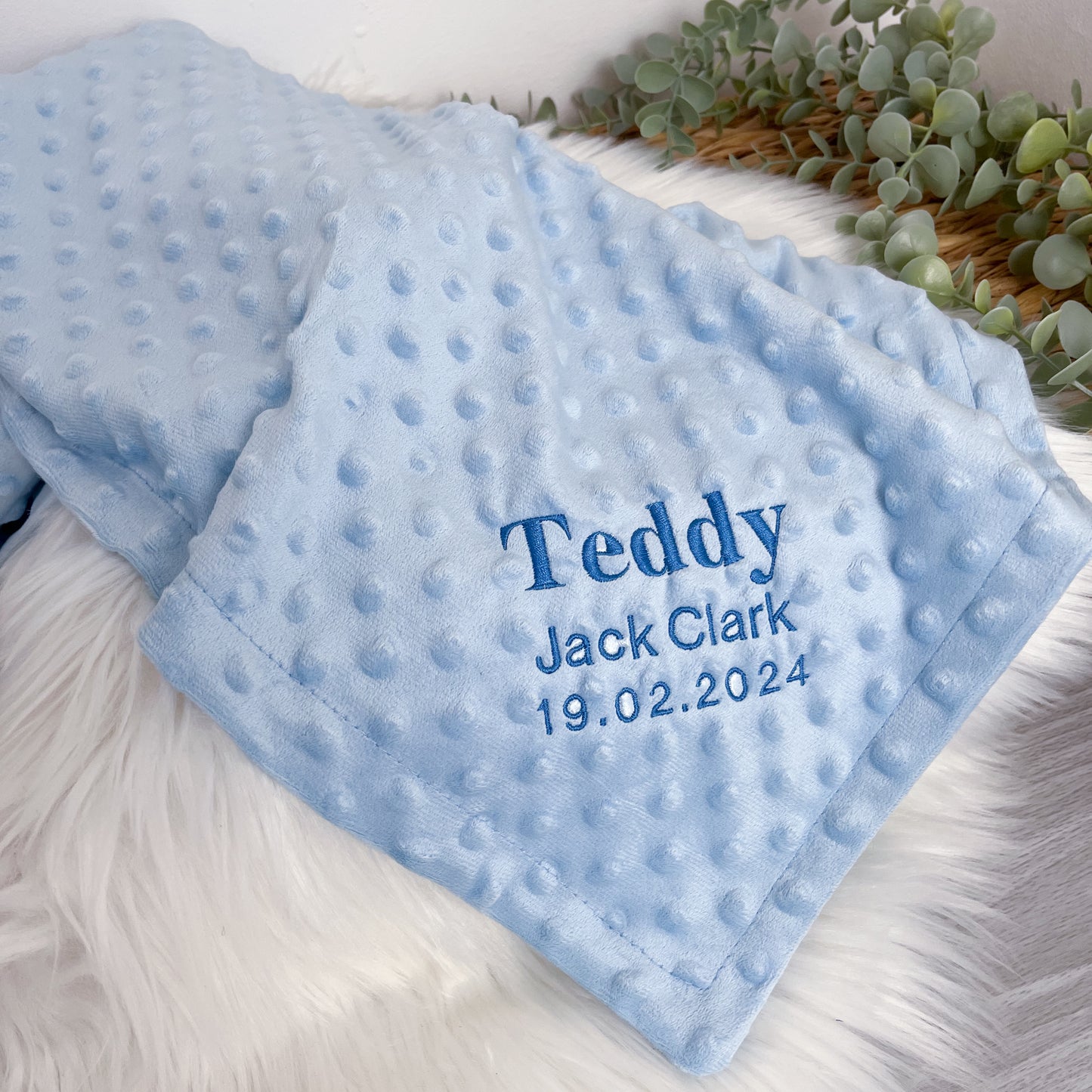 Birth Date Baby Blanket