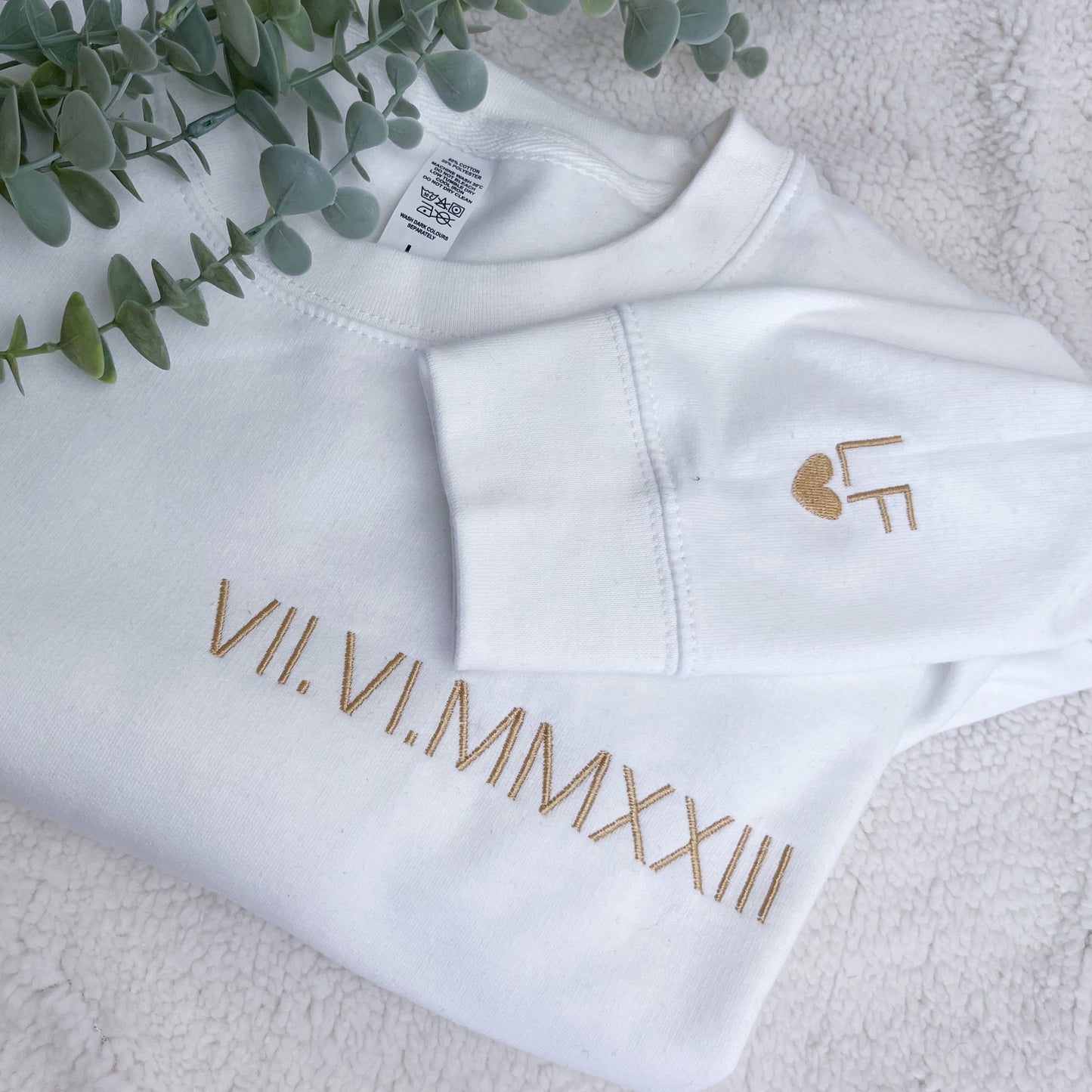 Roman Numerals Personalised Sweatshirt