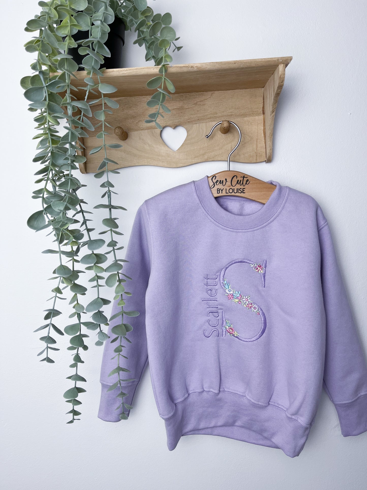 Floral Initial Sweatshirt